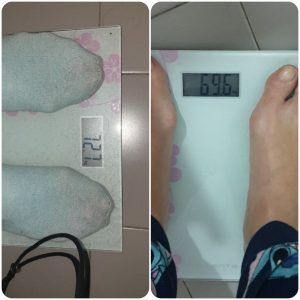 Perdida peso 3,1 kg